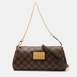 Pre Owned Louis Vuitton Damier Ebene Canvas Eva Pochette