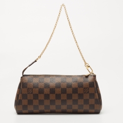 Pre Owned Louis Vuitton Damier Ebene Canvas Eva Pochette