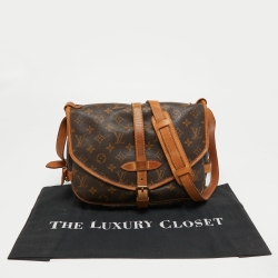 Pre Owned Louis Vuitton Monogram Canvas Saumur 30 Bag