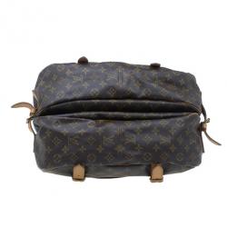 Pre Owned Louis Vuitton Monogram Canvas Saumur 43