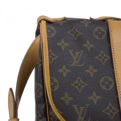 Pre Owned Louis Vuitton Monogram Canvas Saumur 43
