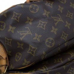 Pre Owned Louis Vuitton Monogram Canvas Saumur 43