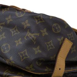 Pre Owned Louis Vuitton Monogram Canvas Saumur 43