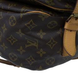 Pre Owned Louis Vuitton Monogram Canvas Saumur 43
