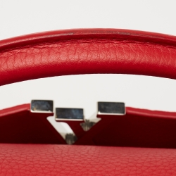 Pre Owned Louis Vuitton Scarlett Taurillon Leather Capucines PM Bag