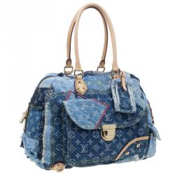 Louis Vuitton Blue Denim Bowly Limited Edition Shoulder Bag