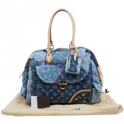 Louis Vuitton Blue Denim Bowly Limited Edition Shoulder Bag