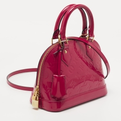 Pre Owned Louis Vuitton Indian Rose Monogram Vernis Alma BB Bag