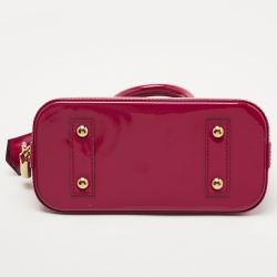 Pre Owned Louis Vuitton Indian Rose Monogram Vernis Alma BB Bag