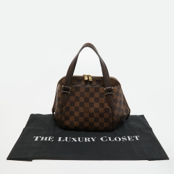 Pre Owned Louis Vuitton Damier Ebene Canvas Belem PM Bag