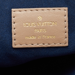 Pre Owned Louis Vuitton Taupe Monogram Embossed Coussin PM Bag