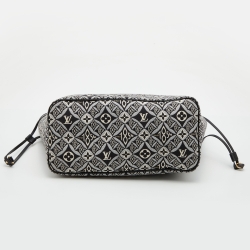 Louis Vuitton Black/White Jacquard Since 1854 Neverfull MM Bag