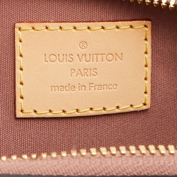 Pre Owned Louis Vuitton Beige Poudre Monogram Vernis Alma BB Bag