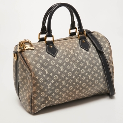 Pre Owned Louis Vuitton Encre Monogram Idylle Speedy Bandouliere 30 Bag