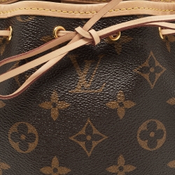 Pre Owned Louis Vuitton Monogram Canvas Nano Noe Bag