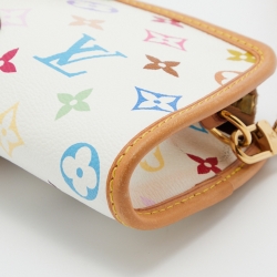 Pre Owned Louis Vuitton White Monogram Multicolore Canvas Shirley Bag