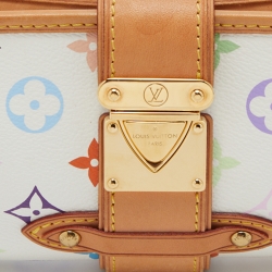Pre Owned Louis Vuitton White Monogram Multicolore Canvas Shirley Bag