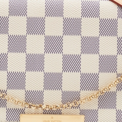 Pre Owned Louis Vuitton Damier Azur Canvas Favorite PM Bag
