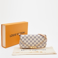 Pre Owned Louis Vuitton Damier Azur Canvas Favorite PM Bag