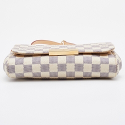 Pre Owned Louis Vuitton Damier Azur Canvas Favorite PM Bag