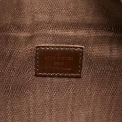 Pre Owned Louis Vuitton Brown Canvas Damier Ebene Merville belt bag