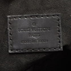 Pre Owned Louis Vuitton Black Monogram Canvas Flower Zipped PM Bag