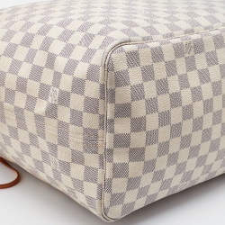 Pre Owned Louis Vuitton Damier Azur Canvas Neverfull GM Bag