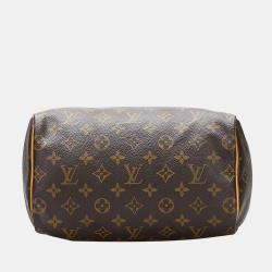 Pre Owned Louis Vuitton Brown Monogram Speedy 25