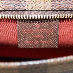 Pre Owned Louis Vuitton Brown Damier Ebene Canvas Navona Pochette Accessoire Shoulder Bag