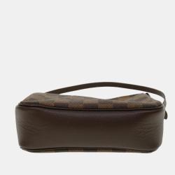 Pre Owned Louis Vuitton Brown Damier Ebene Canvas Navona Pochette Accessoire Shoulder Bag