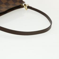 Pre Owned Louis Vuitton Brown Damier Ebene Canvas Navona Pochette Accessoire Shoulder Bag