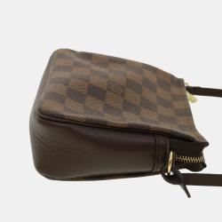 Pre Owned Louis Vuitton Brown Damier Ebene Canvas Navona Pochette Accessoire Shoulder Bag