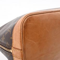 Pre Owned Louis Vuitton Brown Monogram Canvas Alma PM Bag