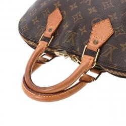 Pre Owned Louis Vuitton Brown Monogram Canvas Alma PM Bag