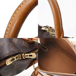Pre Owned Louis Vuitton Brown Monogram Canvas Alma PM Bag