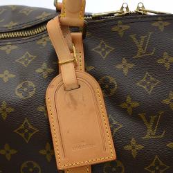 Pre Owned Louis Vuitton Brown Monogram Canvas Keepall 60 Duffel Bag