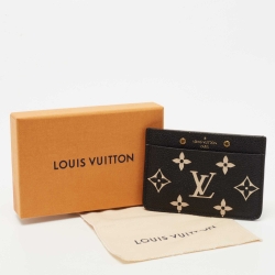 Louis Vuitton Bicolour Monogram Empreinte Leather Card Holder