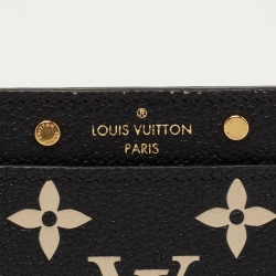 Louis Vuitton Bicolour Monogram Empreinte Leather Card Holder