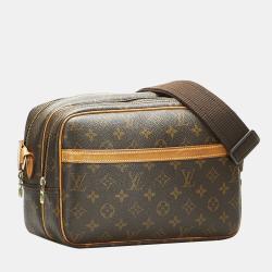 Pre Owned Louis Vuitton Brown Monogram Canvas Reporter PM Crossbody Bag