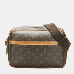 Louis Vuitton Reporter MM Coated Canvas Messenger Bag on SALE