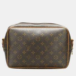 Pre Owned Louis Vuitton Brown Monogram Canvas Reporter PM Crossbody Bag