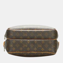 Pre Owned Louis Vuitton Brown Monogram Canvas Reporter PM Crossbody Bag