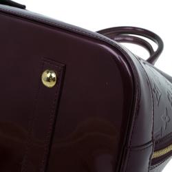 Pre Owned Louis Vuitton Rouge Fauviste Monogram Vernis Alma GM