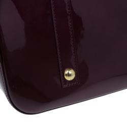 Pre Owned Louis Vuitton Rouge Fauviste Monogram Vernis Alma GM