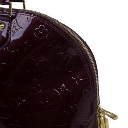 Pre Owned Louis Vuitton Rouge Fauviste Monogram Vernis Alma GM
