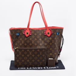 Louis Vuitton Flamingo Monogram Canvas Neverfull Totem NM MM Bag