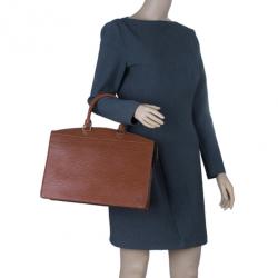 Pre Owned حقيبة لوي فيتون جلد بني أيبي ريفييرا