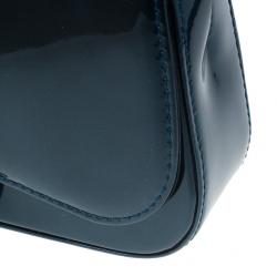 مملوكة مسبقًا حقيبة يد لوي فيتون جلد لامع بلو نويت