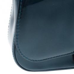 مملوكة مسبقًا حقيبة يد لوي فيتون جلد لامع بلو نويت