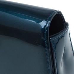 مملوكة مسبقًا حقيبة يد لوي فيتون جلد لامع بلو نويت